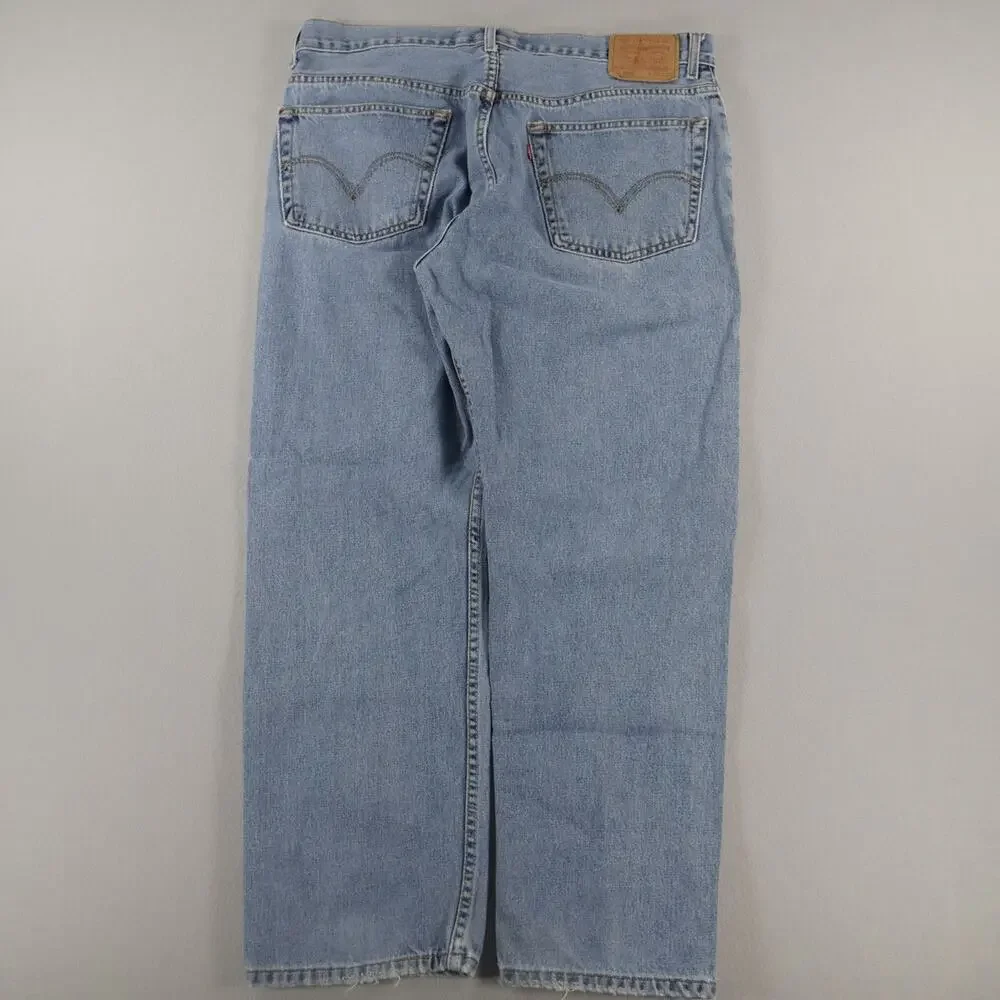 Vintage Y2K Levi’s 505 Jeans Regular Fit Straight Leg Blue Mens Size 38 x 30